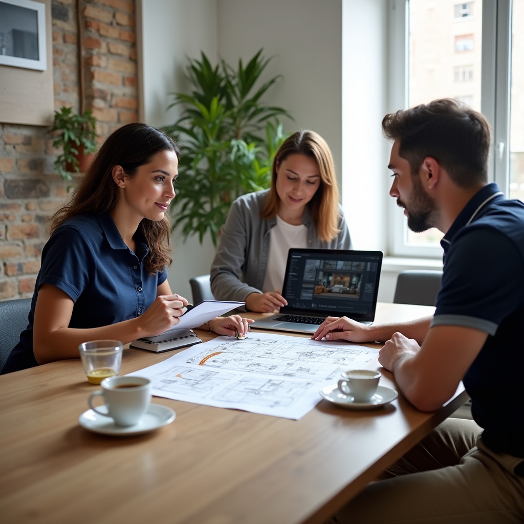 Professional moving consultation with detailed planning